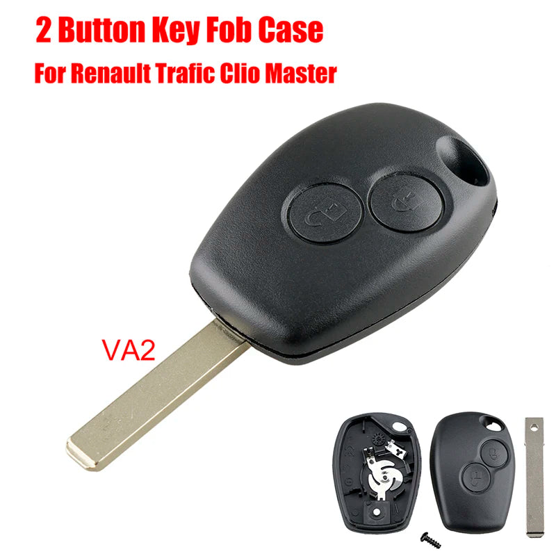 2 Button Car Remote Key Fob Case For Renault Trafic Clio Kangoo Master Modus Twingo Fit Vauxhall Opel Vivaro Movano Accessories