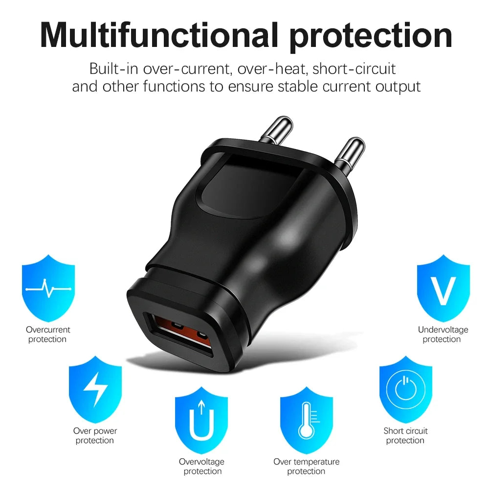 Wireless Charger USB Universal Adapter Power Supply 5V 1A ,AC/DC Charger Adapter Travel Wall Charge for Mobile Phone  EU US Plug