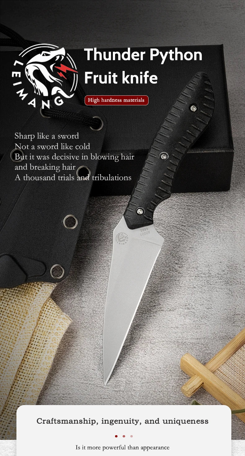 Outdoor knife hunting knives camping high quality profesional self-defense  multifunctional portable eating meat fruit knife