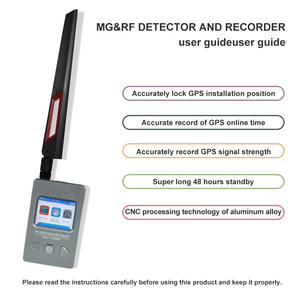 Professional GPS Tracker Finder Anti Spy Hidden Camera Mini Camera Bug Finder Lens GSM Wiretap Sound Signal Spy Devices Detector
