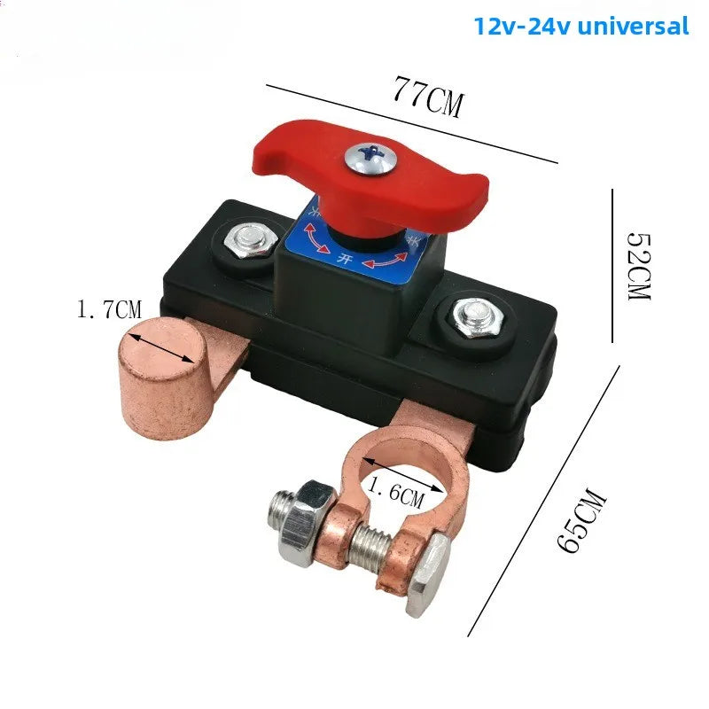 Car Battery Cut Off Switch Disconnect Isolator Cut-off Power Cutoff Switch Car Battery Power Terminal Link Switch Off Parts