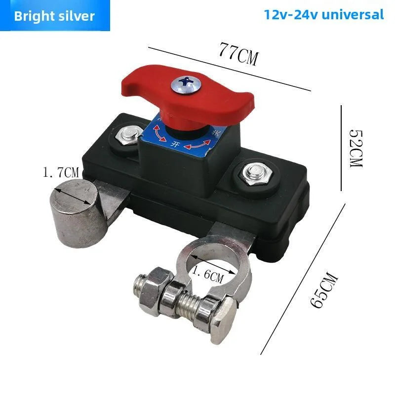Car Battery Cut Off Switch 12V/24V ﻿Disconnect Automatic Circuit Breaker Anti-Power Leakage Protector Universal Auto Parts