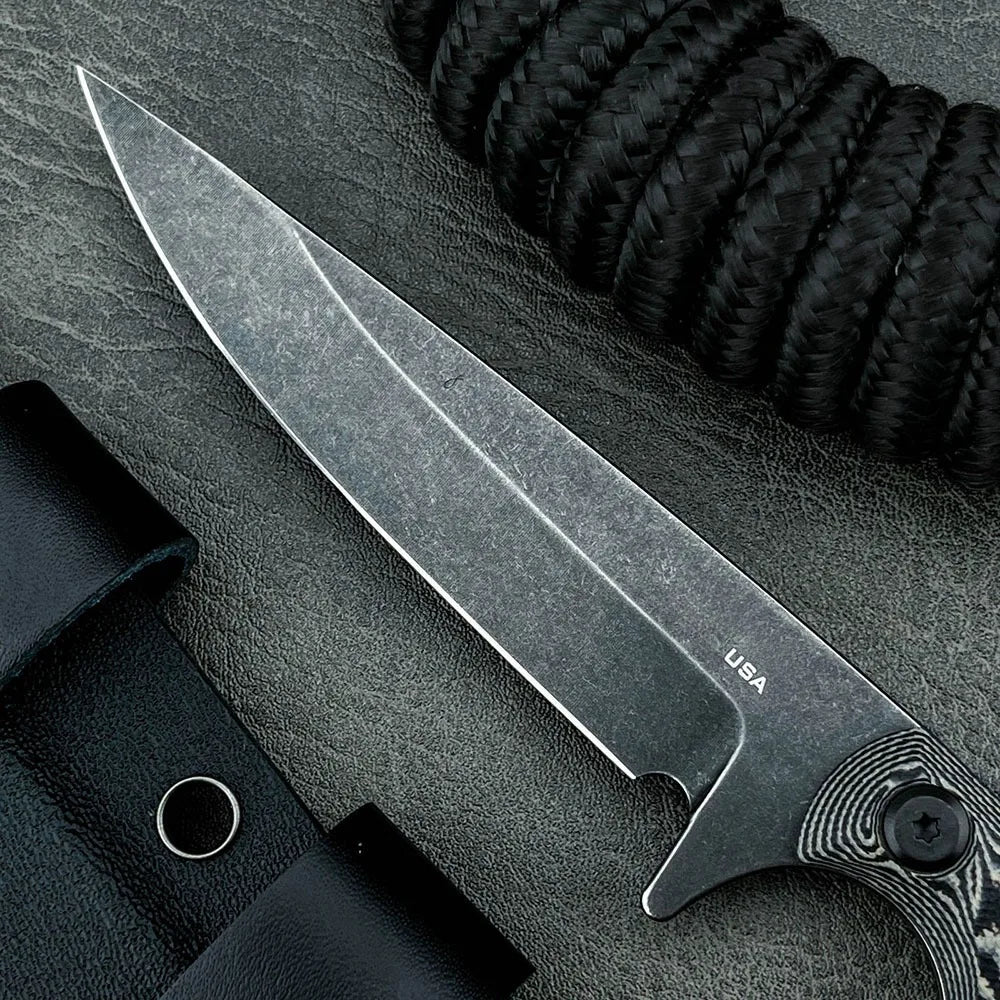 Multifunctional Outdoor Camping Hiking Rescue Straight Knives Jungle Adventure Tactics Self-defense Practical Hunting Knife tool