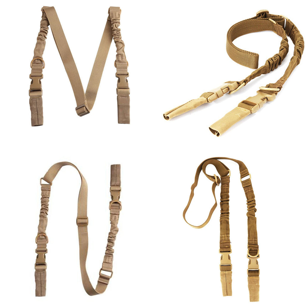 Shot Gun Belt Hunting Accessories Molle Gear Molle Single Point Gun Sling Shoulder Strap Rifle Rope Belt with Metal Buckle
