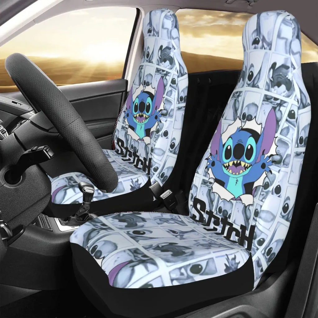 Stitches Car Accessory Seat Covers for Front Seats Interior Auto Truck Van SUV Cars High Quality Cover Set of 2