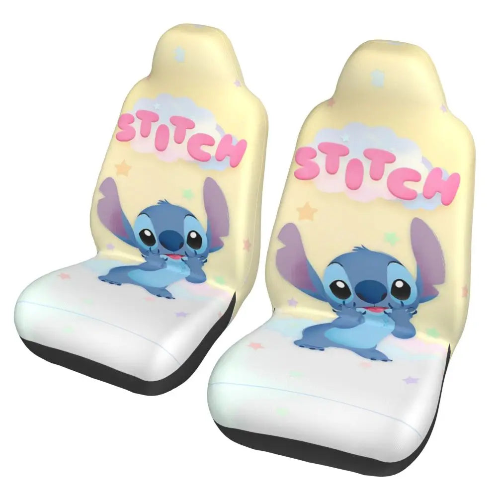 Stitches Car Accessory Seat Covers for Front Seats Interior Auto Truck Van SUV Cars High Quality Cover Set of 2