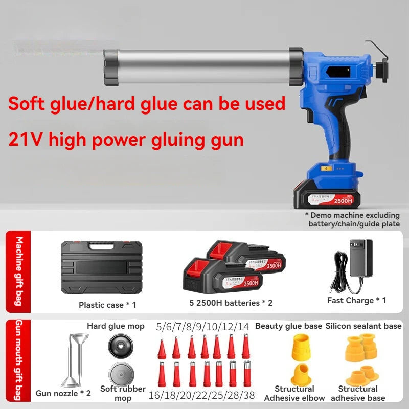 Electric Glue Gun Glass Glue Structure Glue Gun Soft And Hard Dual-Use Glue Breaking Glue Gun Automatic Retraction Glue Gun