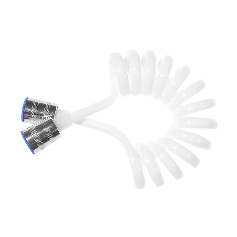 Bathroom Shower Plumbing Hoseswasher Toilet Spray Gun Telephone Wire Telescopic Spring Black White Tube Hose Bathroom Supplies