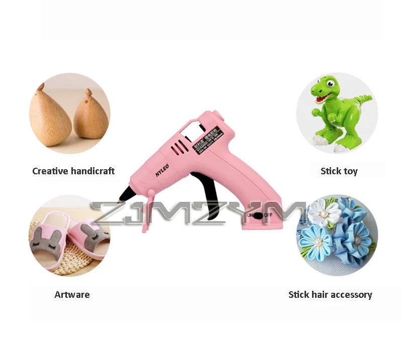 Quick Glue Dispensing Hot Glue Gun High-temperature Resistant Cordless Melt Glue Gun Hand Crafts Repair Tools With 30Glue Sticks