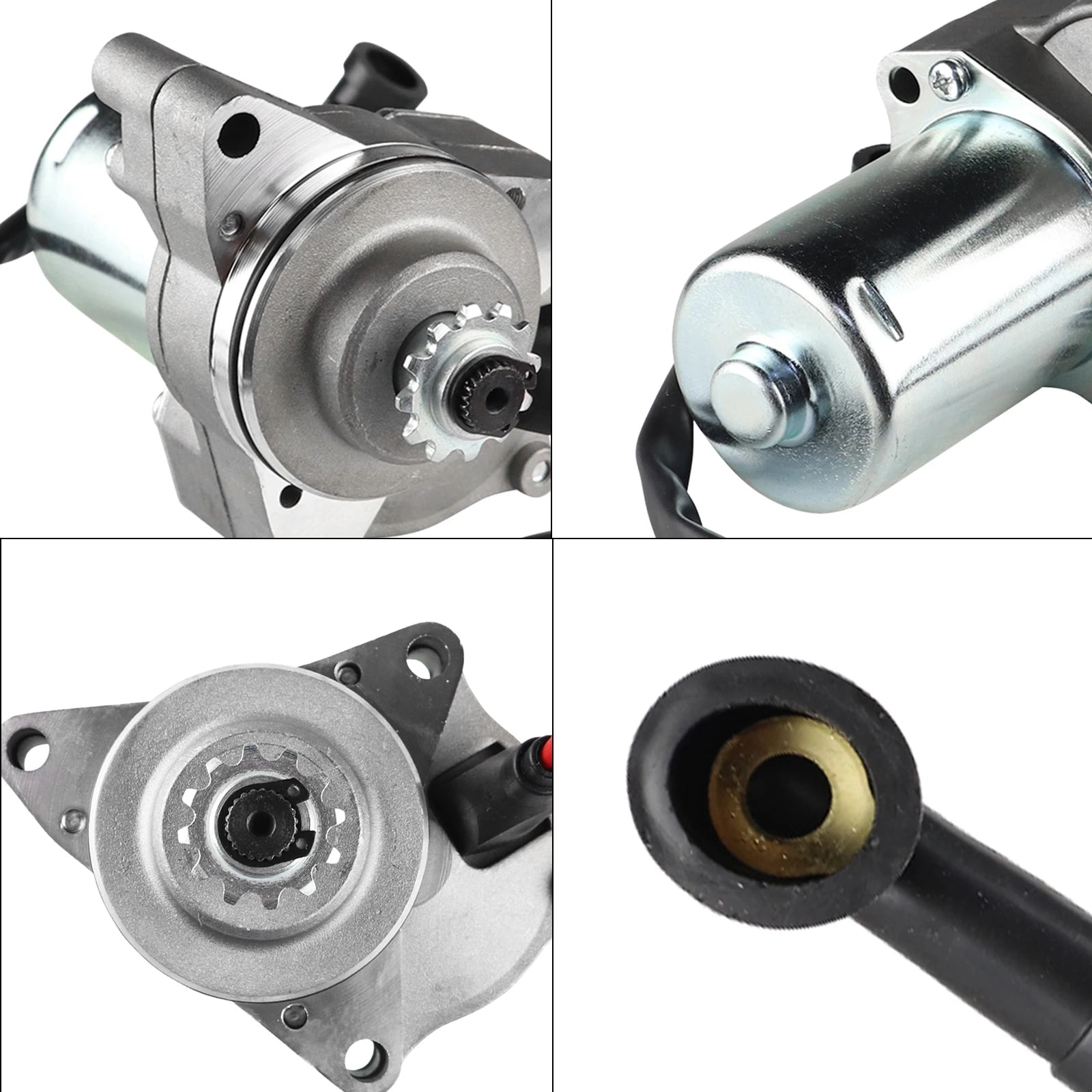 Electric Starter Motor 3 Bolt for 4 Stroke 50cc 70cc 90cc 100cc 110cc 125cc Engine 4 Wheeler ATV Quad Dirt Bike Go Kart Taotao