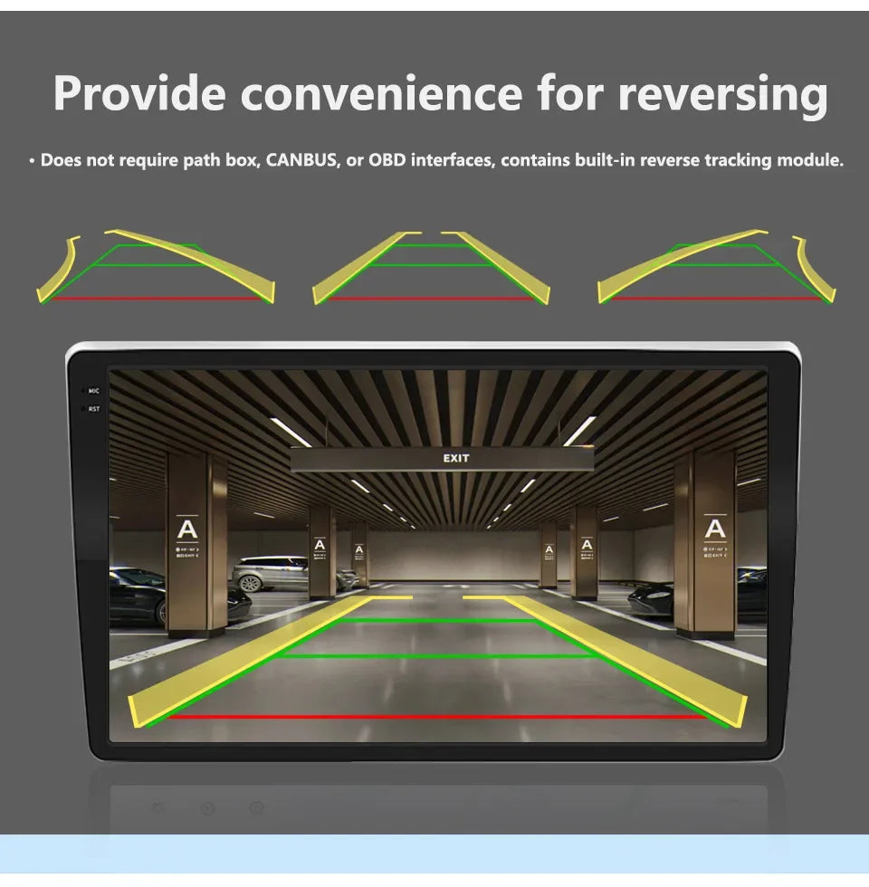 Car camera AHD intelligent reversing dynamic trajectory camera starlight night vision fisheye car rear view image camera