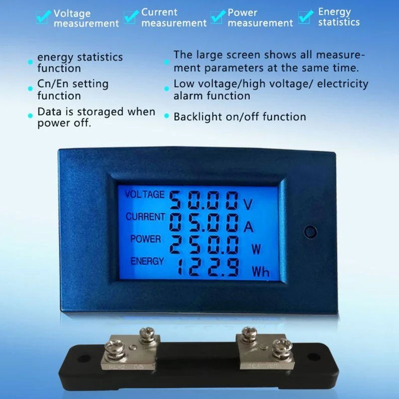 31GJ Meter Multimeter Ammeter Voltmeter Amperage Power Energy Meter