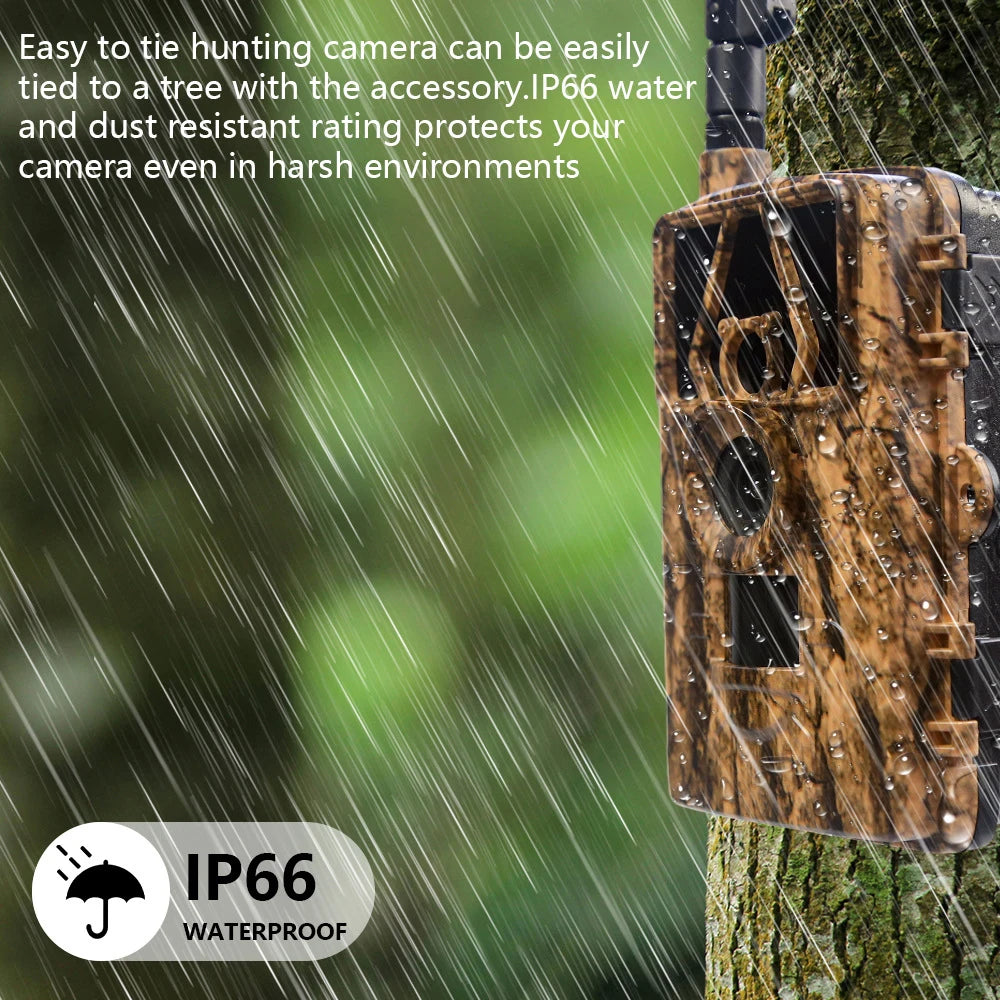 Trail Cam with 8K Video 60MP Images Night Vision Motion Activated Waterproof Wildlife Camera for Hunting Home Security Cameras