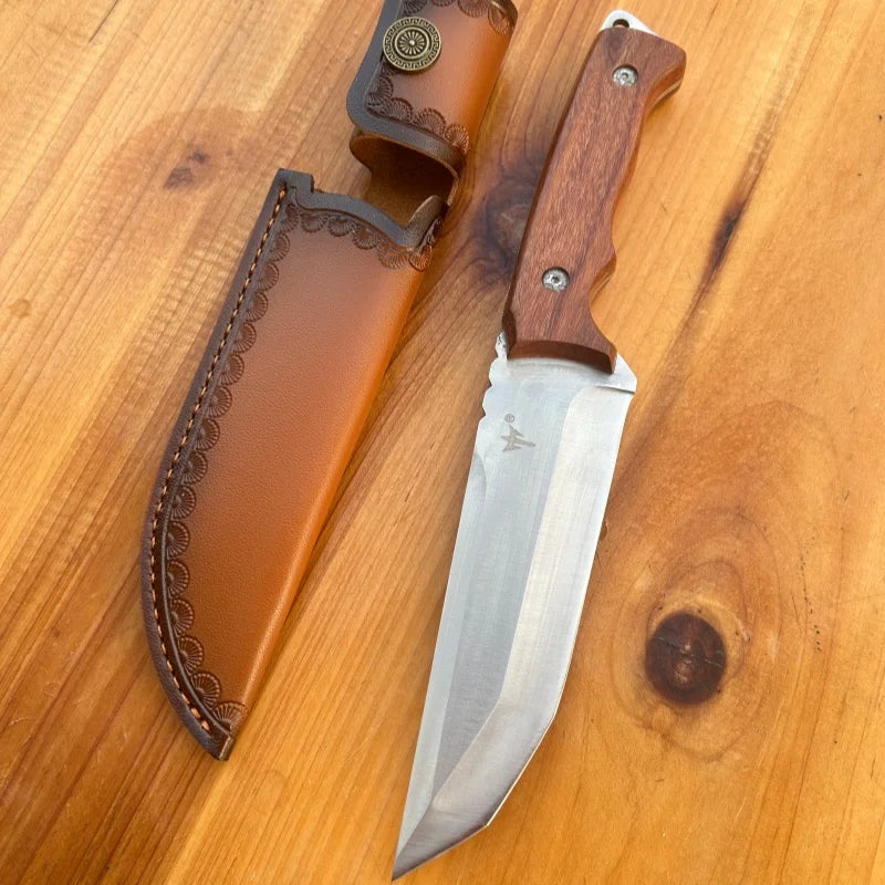 Outdoor knives, high hardness, small straight knives, wilderness survival, self-defense knives, camping hands, meat knives