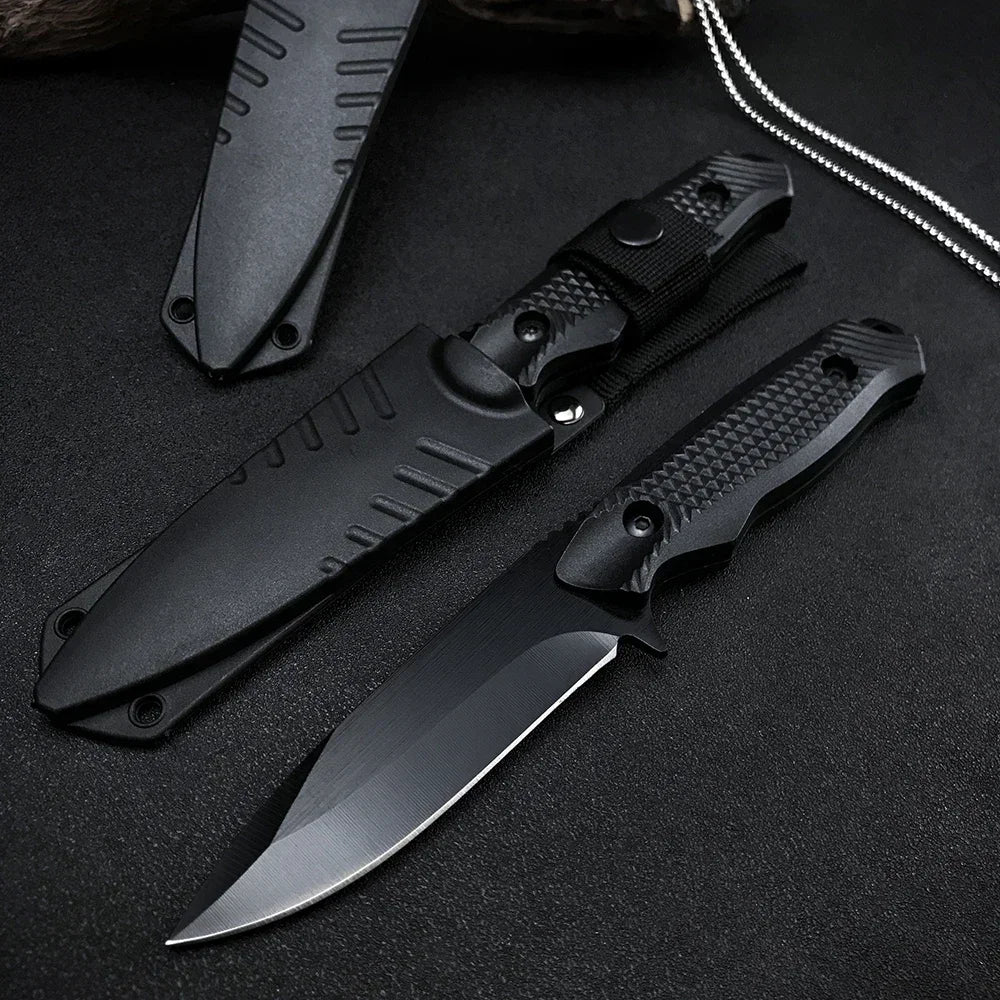1PC Hunt Straight Knives Outdoor Fixed Blade ABS Handles Rescue EDC Hunting Self Defense Jungle Survival Multifunctional Tool