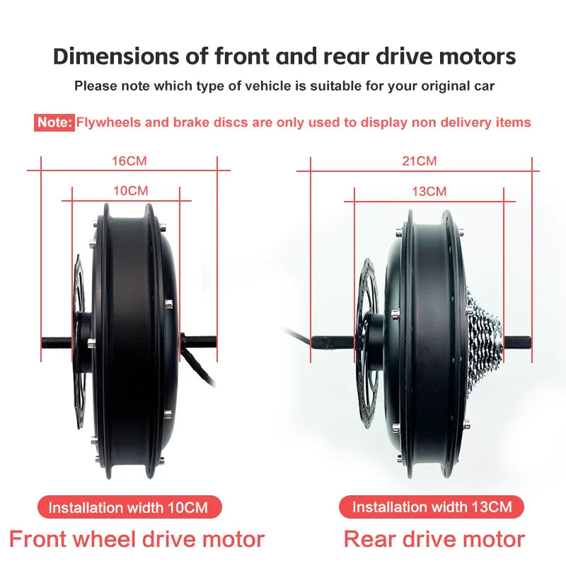 Electric Bike kit with ebike electric bicycle kit 20 26'' 27.5 700C 1000W Front Rear Electric Wheel Hub Motor