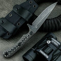 Multifunctional Outdoor Camping Hiking Rescue Straight Knives Jungle Adventure Tactics Self-defense Practical Hunting Knife tool