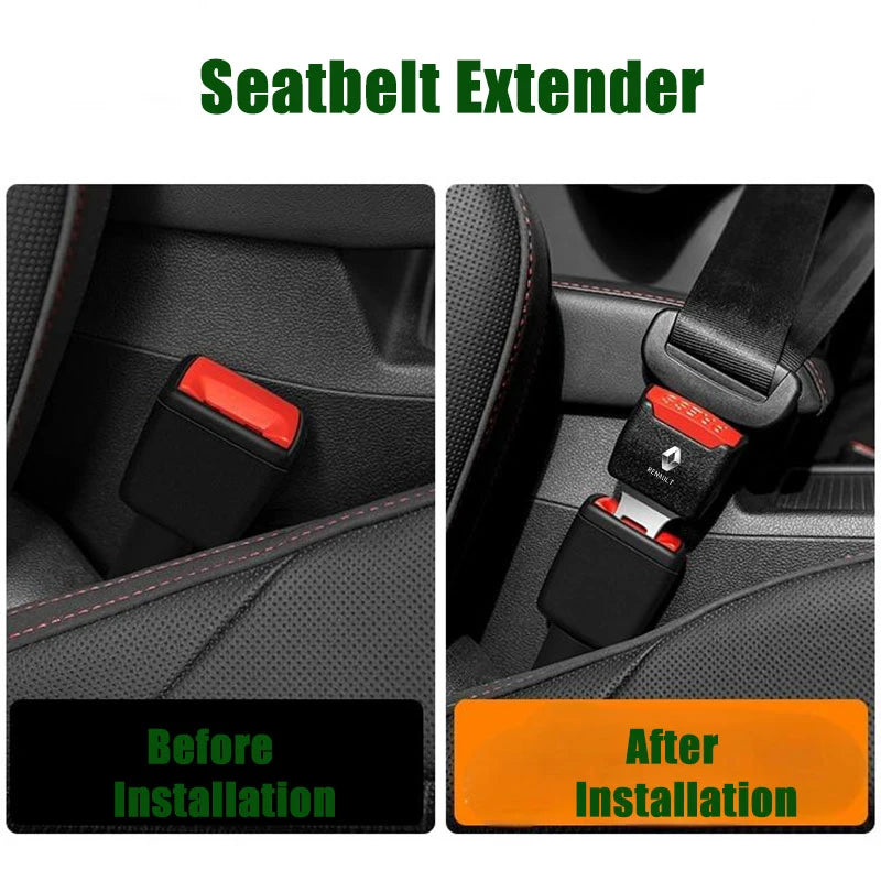 car seat belt extender strap accessories for Renault Megane Clio Duster Logan Kadjar Twingo Talisman Captur Trafic Kwid Fluence