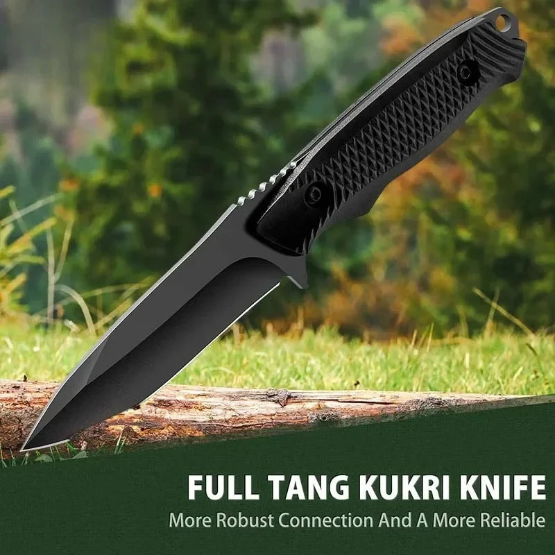 High Hardness Camping Hunting Butcher Knife for Cutting Meat Outdoor Hiking Portable Practical Fixed Blade Knives with K Sheath