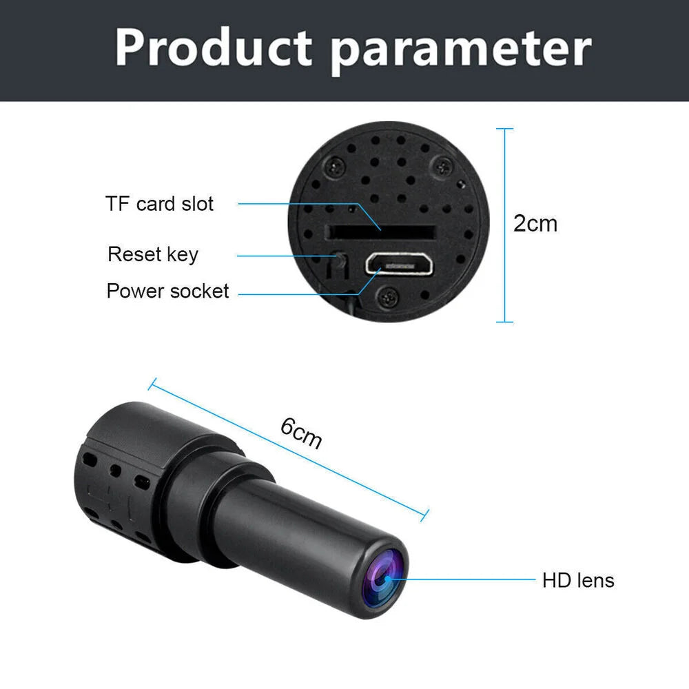 4K HD Mini IP Camera 128GB 1080P Wireless WLAN WiFi Camera Surveillance Camera Spycam Webcams for detection,monitoring,recording