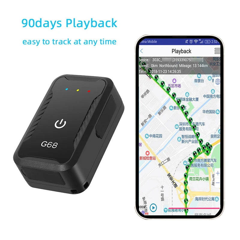 4G GPS Tracker Car 4G GPS Locator Anti-Lost Device Health Monitoring Pedometer For Children And The Elderly Tracking
