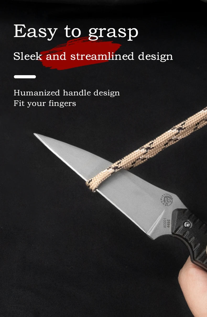 Outdoor knife hunting knives camping high quality profesional self-defense  multifunctional portable eating meat fruit knife