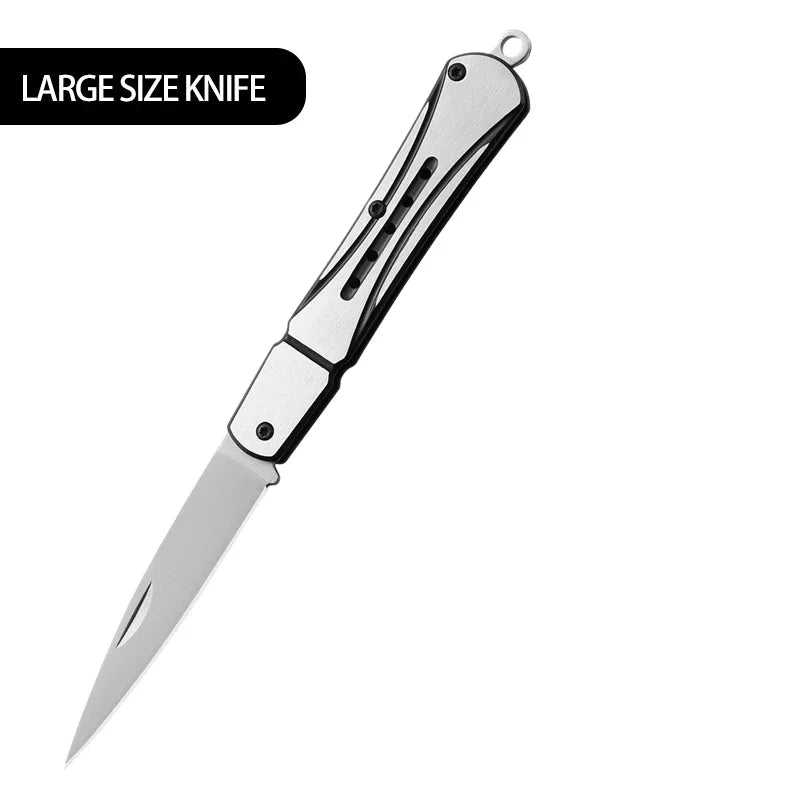 Outdoor Knife Hunting Knives Camping High Quality Profesional Self-defense  Multifunctional Portable Switch Blade Fruit Knife