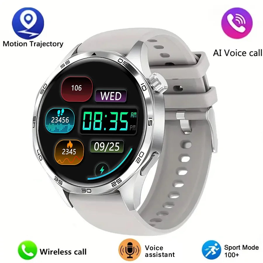 2025 New Watch GT5 Pro Smart Watch for Men - GPS Motion Tracking AI Voice Wireless Call Fitness Tracker for Outdoor Sports