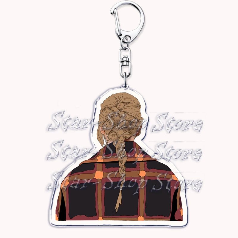 Popular Singer Keychains for Accessories Bag Folklore Eras Tour Evermore Reputation 1989 TTPD Keyring Jewelry Fans Lover Gifts