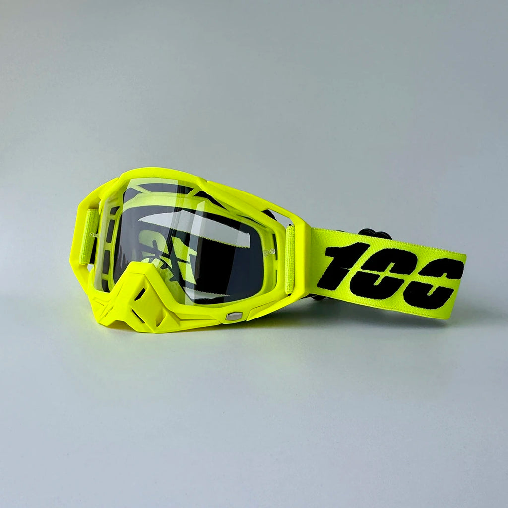 100 Motocross Goggles HD Lens Motorcycle Anti-fog Eyeglasses Sports Windproof Protect Riding  Men Women Moto MX MTB Sunglasses