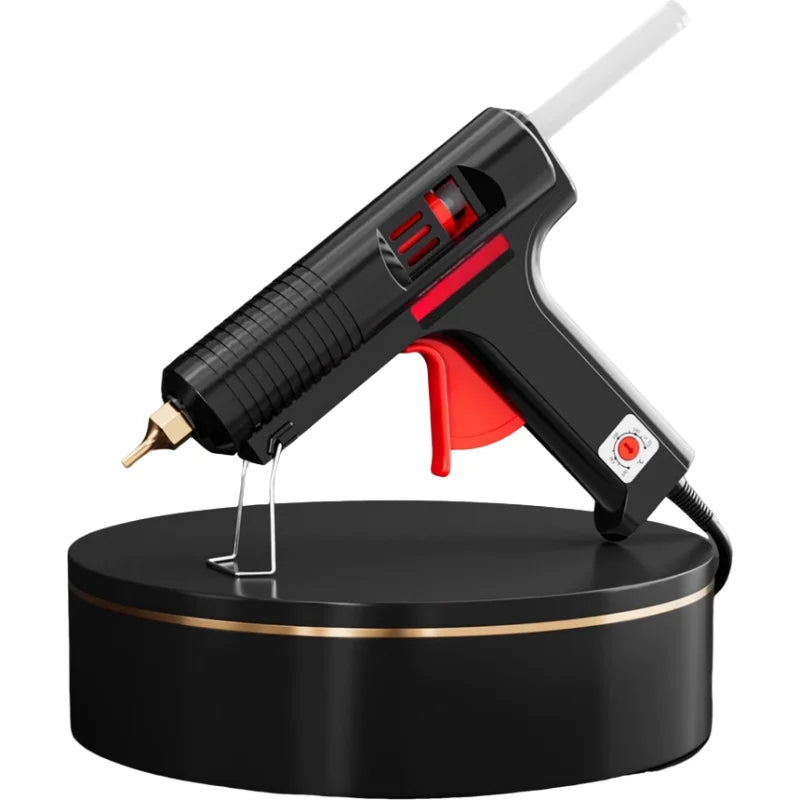 Industrial Hot Glue Gun 200W - Professional Heavy Duty Kit w/10 Nozzles & 30 Glue Sticks Fast Heat Up for DIY/Craft/Repair