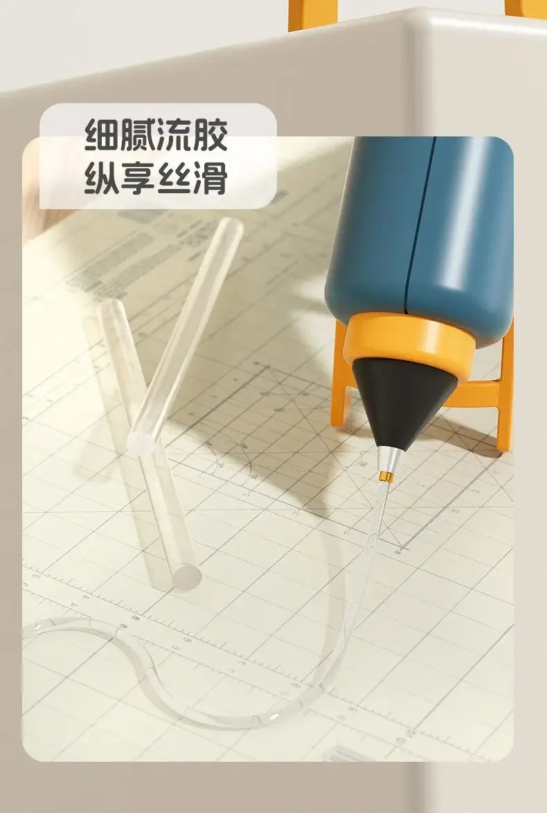 220V Powerful High Viscosity Glue Gun with 7mm Glue Sticks for Home Use And Kids DIY Handicrafts Affordable Craft Glue Gun