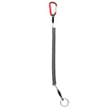 Keychains Anti-lost Rope Retractable with Keyring Carabiner Theftproof Coiled Spring Fishing Pliers Anti-lost Safety Lanyard