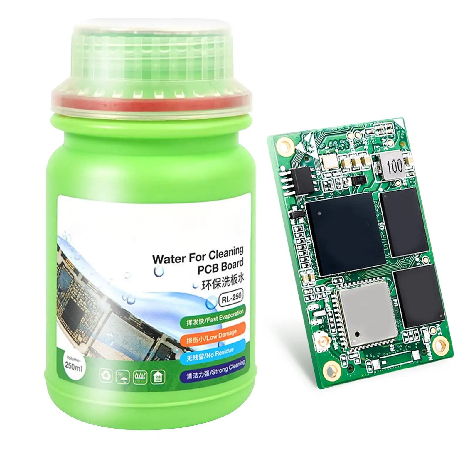 Electronic Liquid Cleaner 250ml Electronics Cleaning Liquid Circuit Board Cleaner for Keyboard Laptop Tablet Motherboard Home