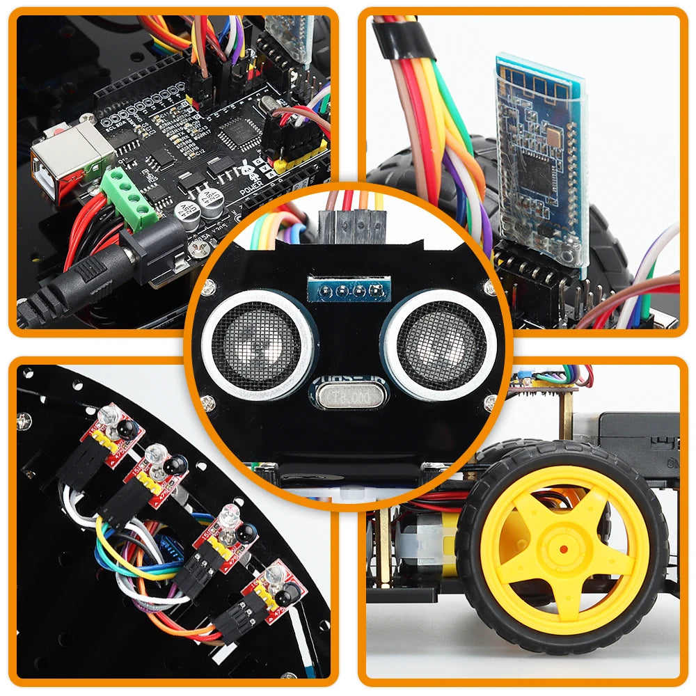 Professional Robotic Kit for Arduino Programming Smart Robot DIY Electronic Project Kit for Learning Education Complete Kit