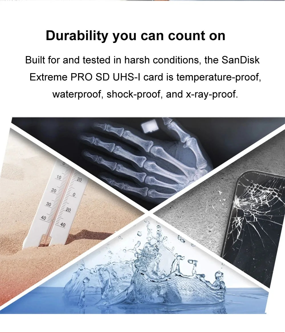 SanDisk Full-Size SD Card 32GB SDHC C10 64GB 128GB 256GB SDXC Card 512GB cartao de memoria carte sd tarjeta For HD video Camera