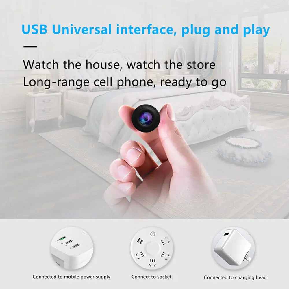 4K HD Mini IP Camera 128GB 1080P Wireless WLAN WiFi Camera Surveillance Camera Spycam Webcams for detection,monitoring,recording