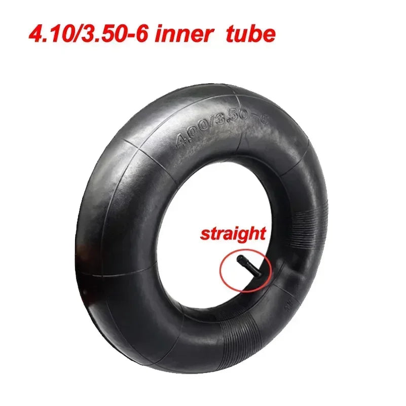 4.00-6 Tire 4.00-6 Straight/Bent Valve Inner Tube Outer Tyre for Trolley Go Kart Electric Vehicle Electric Scooter Tire