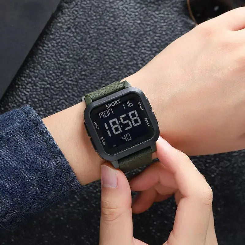 Military Digital Watch for Men Waterproof Mens Electronic Shockproof Sports Wristwatches