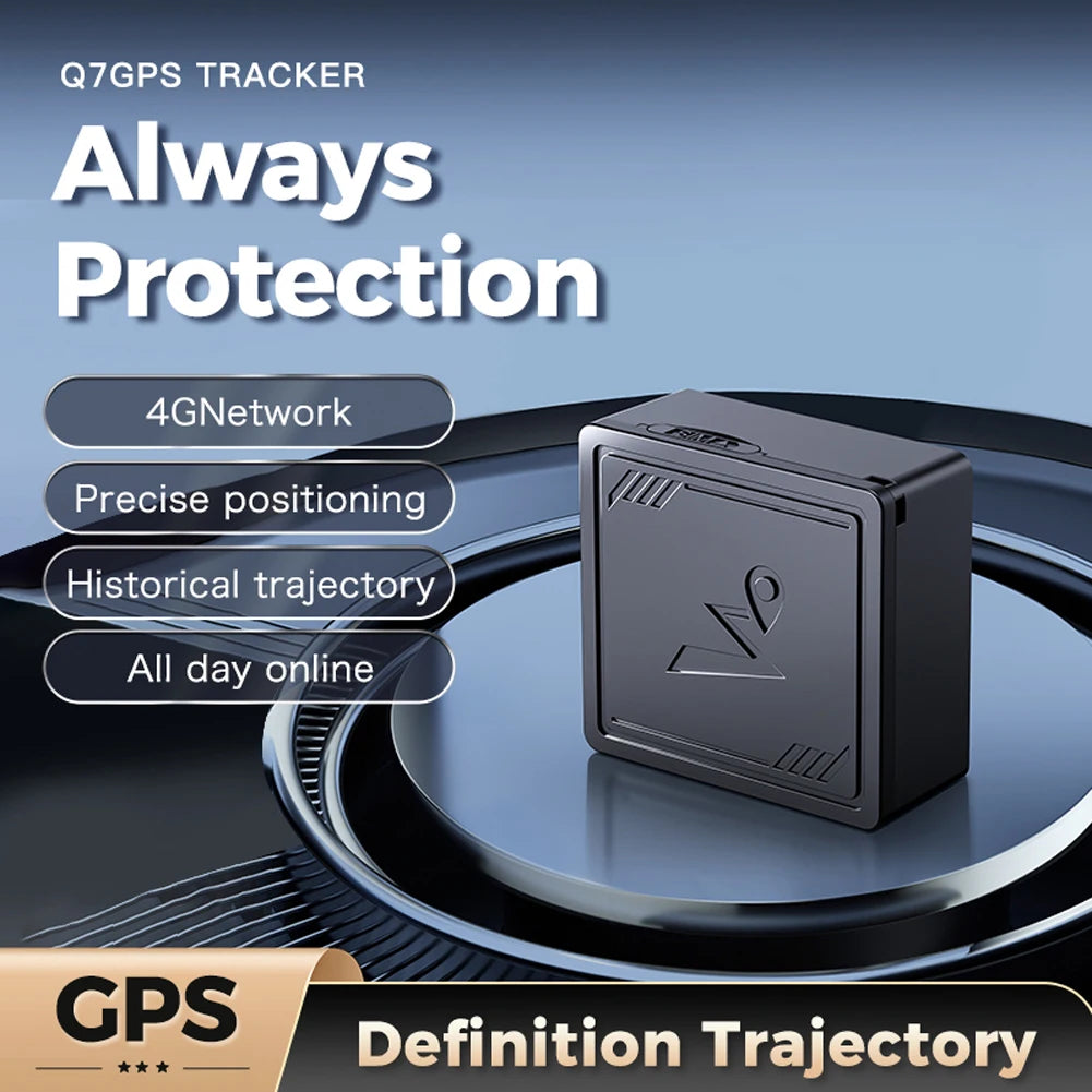4G GPS Tracker with App Anti-Lost Recording Tracking Device Portable GPS Positioner for Cars Kids Pets