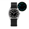Militado ML17 Military Watch Miyota Super 2035/ GL12 Quartz Movement C3/BGW9 Luminous 100m Waterproof 36MM Vintage Men Watches