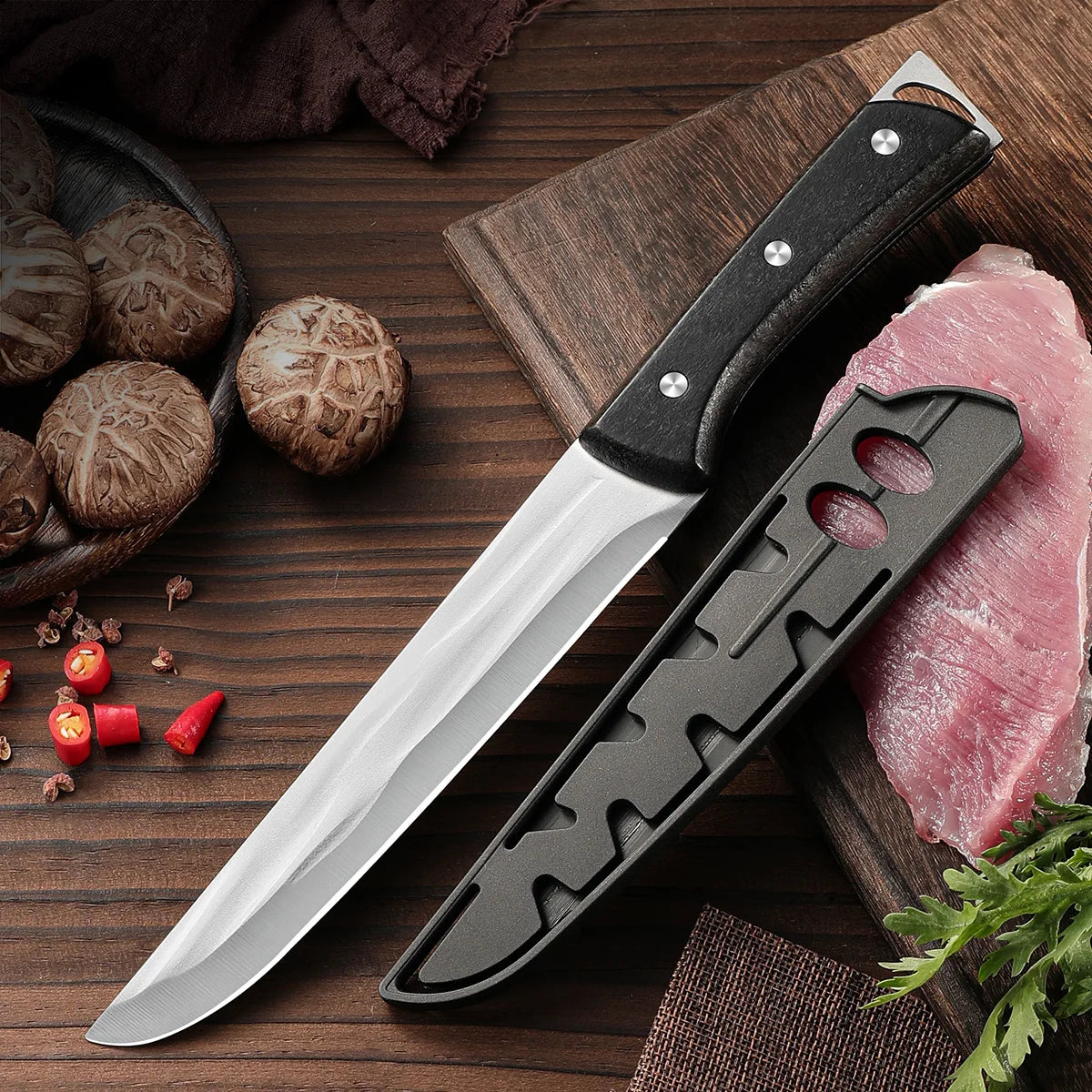 Slaughtering Knives Boning Knife Handmade Knife Professional Kitchen Knives Meat Processing Butchery Tools Outdoors Knives ﻿