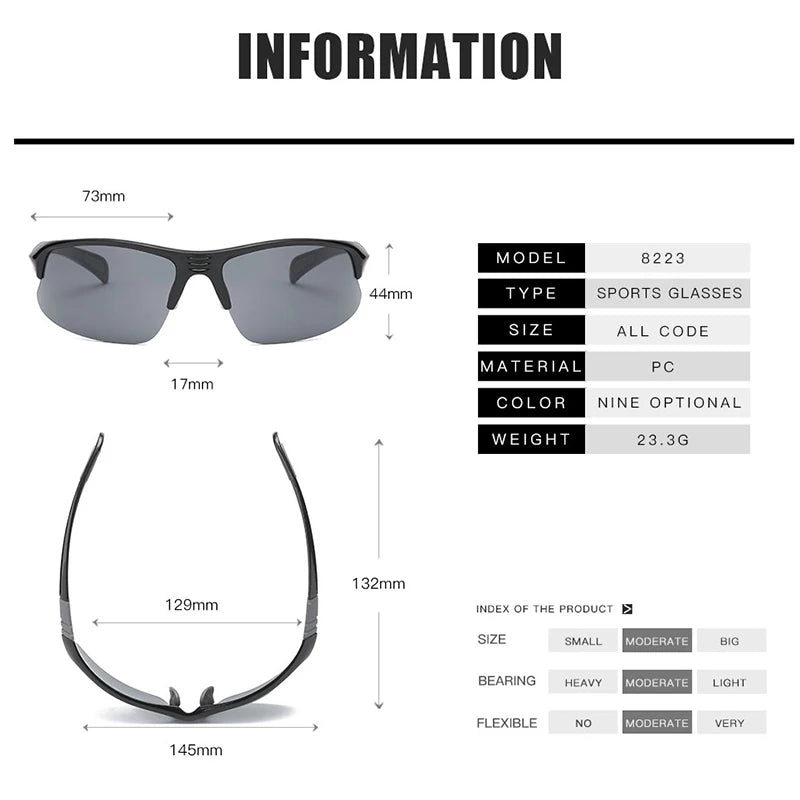 HD Anti-impact Shooting Tactical Glasses Explosion Proof Hiking Cycling Hunting Airsoft CS War Game Goggles
