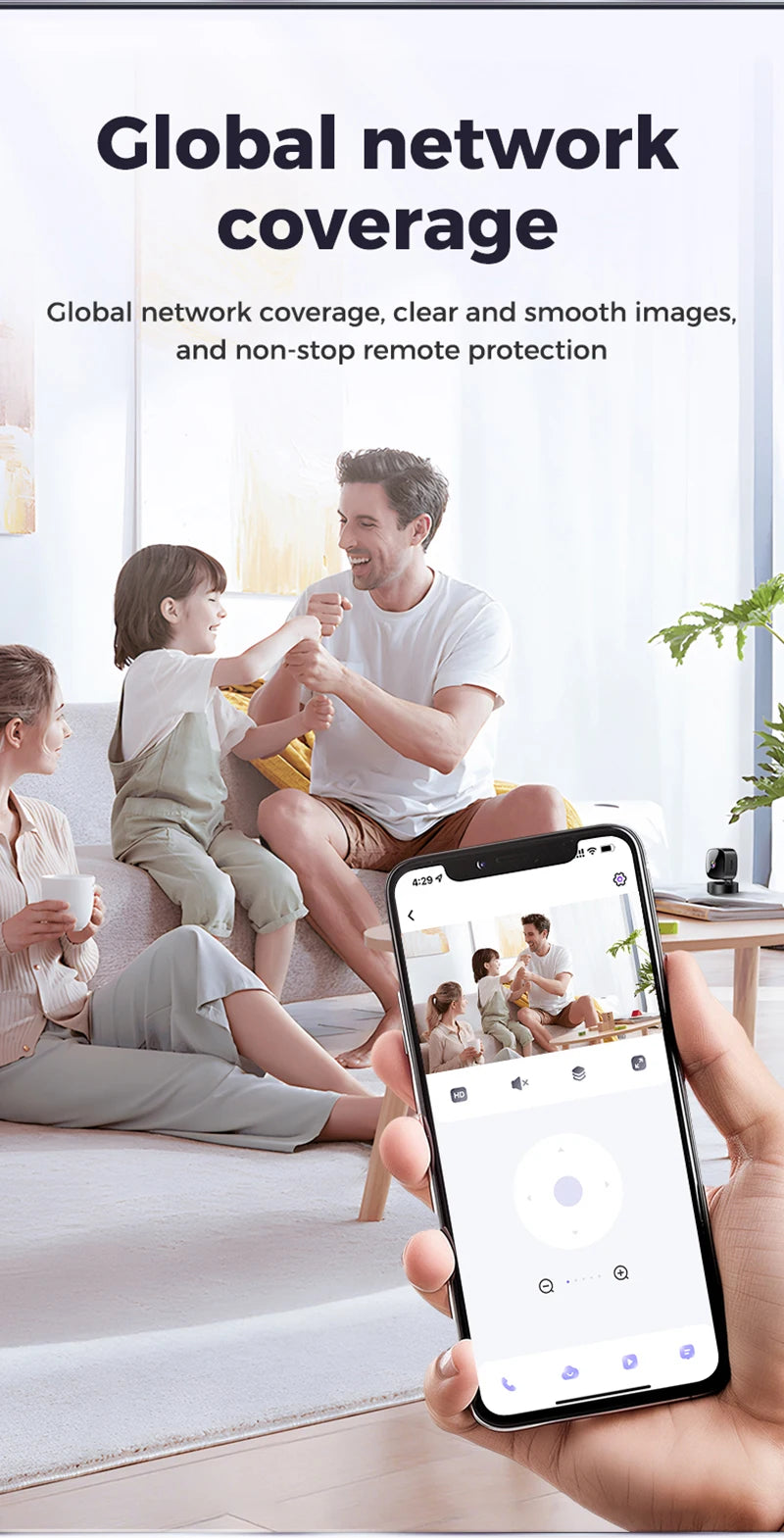 Security Camera 4K Wireless WiFi Monitoring Security Protection Remote High-definition Night Vision Infrared Surveillance