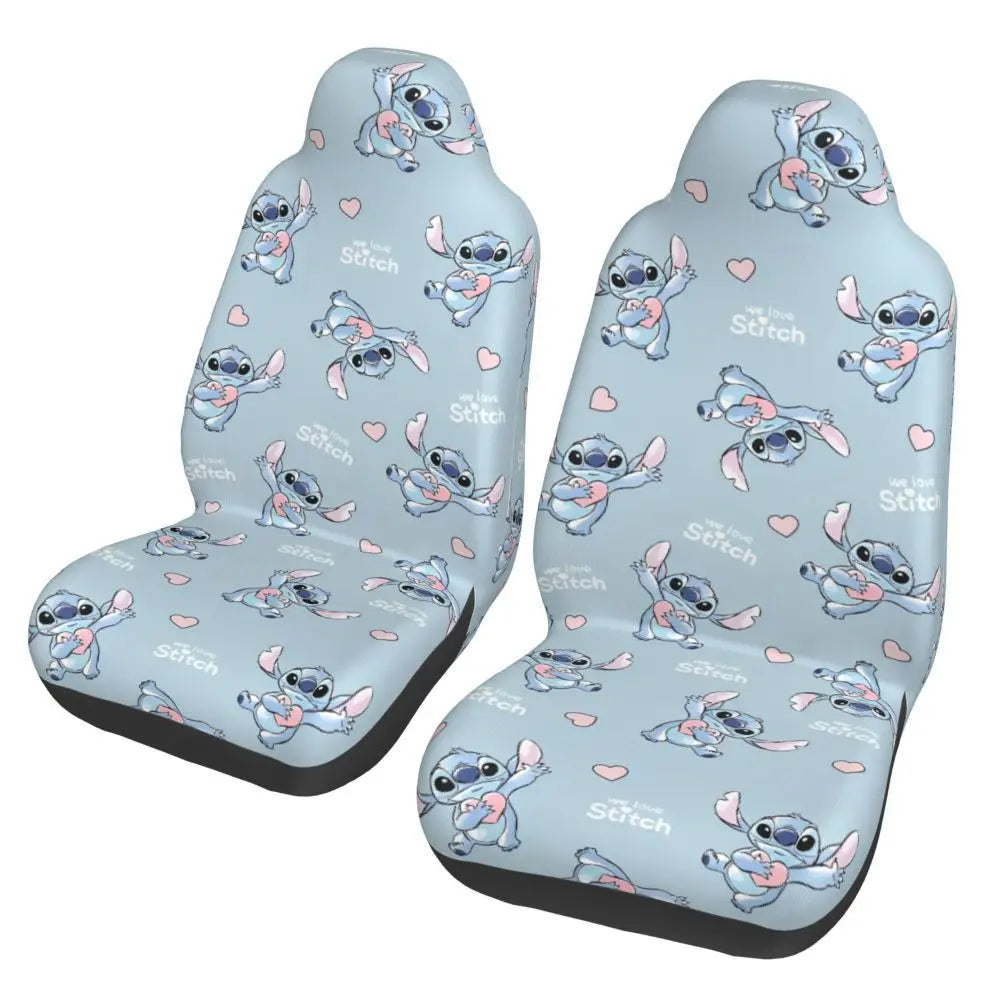 Stitches Car Accessory Seat Covers for Front Seats Interior Auto Truck Van SUV Cars High Quality Cover Set of 2