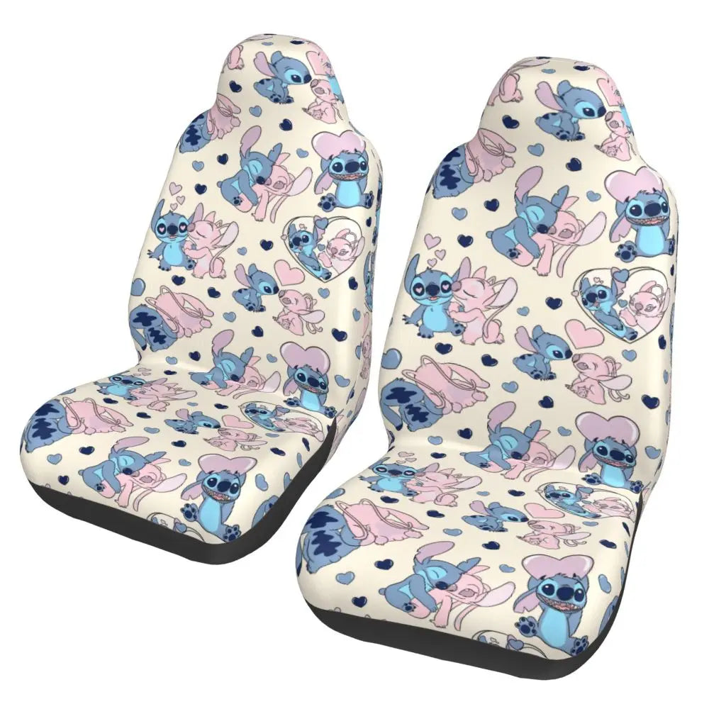 Stitches Car Accessory Seat Covers for Front Seats Interior Auto Truck Van SUV Cars High Quality Cover Set of 2