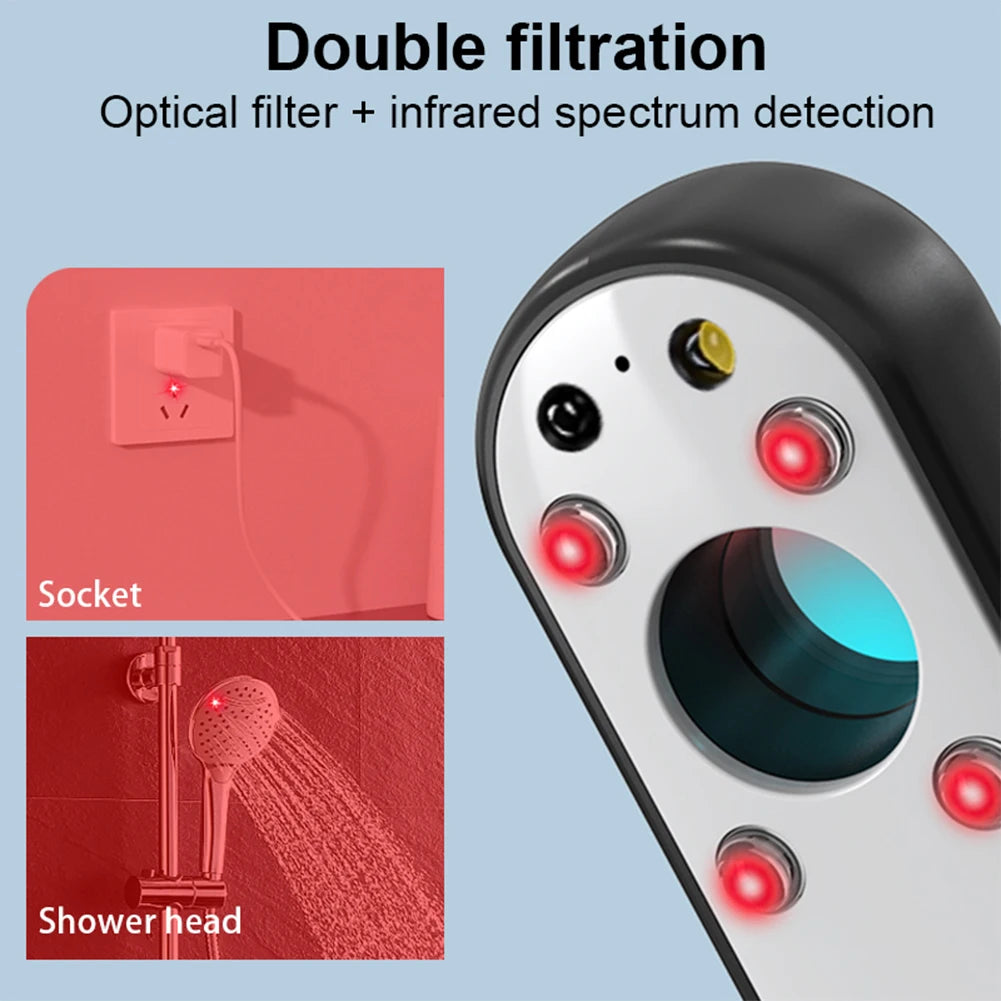 Hidden Devices Camera Bug Detector Portable Privacy Protector Security Protection Hidden Devices Scanner for Travel Office Hotel