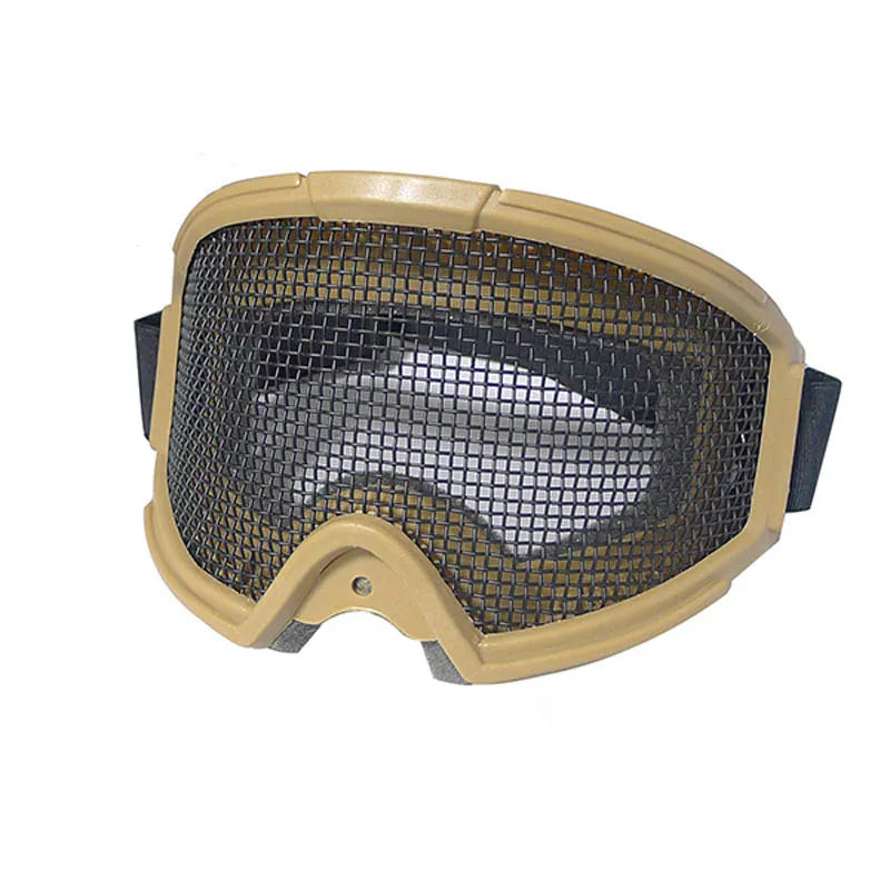 Hunting Tactical Eyes Protection Metal Mesh Pinhole Glasses Goggle Cycling Equipment Sunglasses Outdoor Sports Hiking Eyewear