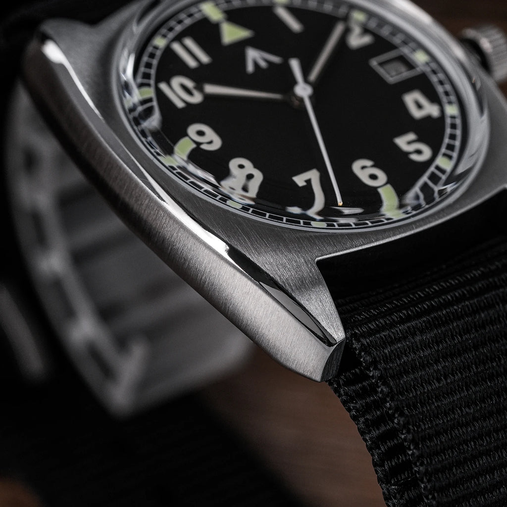 Militado ML17 Military Watch Miyota Super 2035/ GL12 Quartz Movement C3/BGW9 Luminous 100m Waterproof 36MM Vintage Men Watches