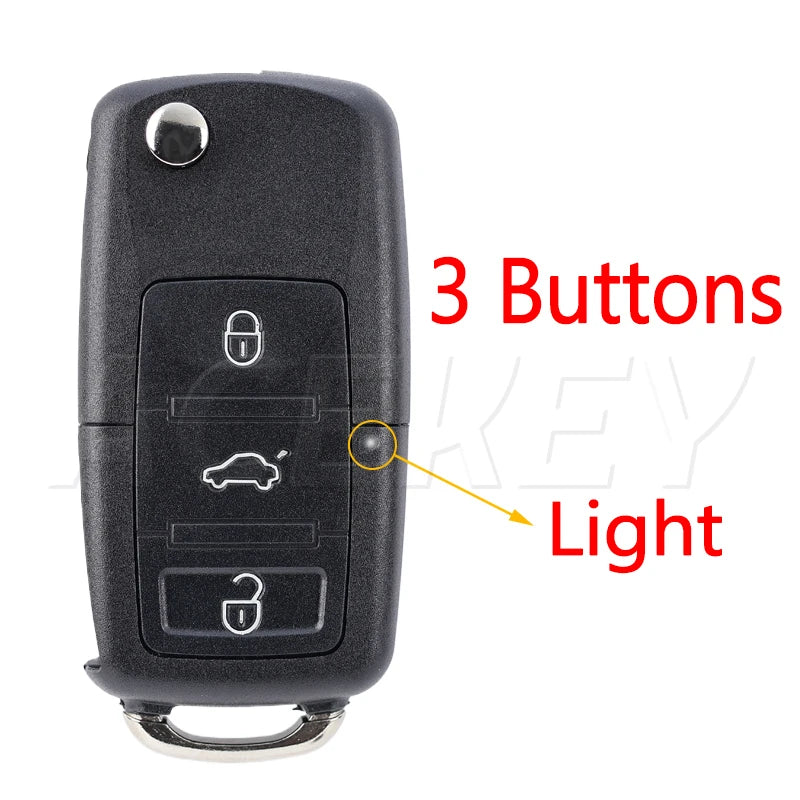 1K0959753G Car Remote Key Fob for VW VOLKSWAGEN Golf Jetta Caddy EOS SIROCCO Tiguan Touran Skoda ID48 chip 433Mhz Flip Key Box